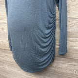 LS Ruched V Neck Shirt Large
