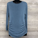 LS Ruched V Neck Shirt Large