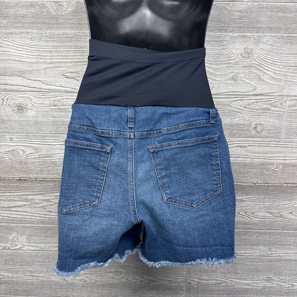 Full Panel Denim Shorts Ripped 14/Large