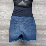 Full Panel Denim Shorts Ripped 14/Large