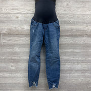 Full Panel Straight Jeggings Frayed Ankle 14/Large