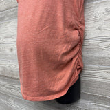 V Neck Ruched Shirt Medium
