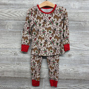 2 Pc LS Bamboo PJs Merry Christmas Y'all Gingerbread 4T