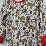 2 Pc LS Bamboo PJs Merry Christmas Y'all Gingerbread 4T