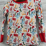 2 Pc LS Bamboo PJs Bluey Jolly 3T