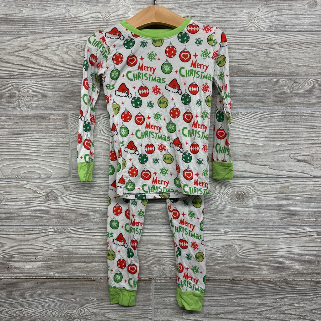2 Pc LS Bamboo PJs Merry Christmas Grinch 3-4