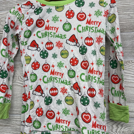 2 Pc LS Bamboo PJs Merry Christmas Grinch 3-4