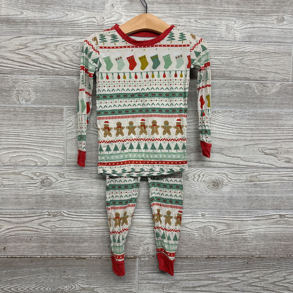 2 Pc LS Bamboo PJs Nordic Stockings Gingerbread 2T *