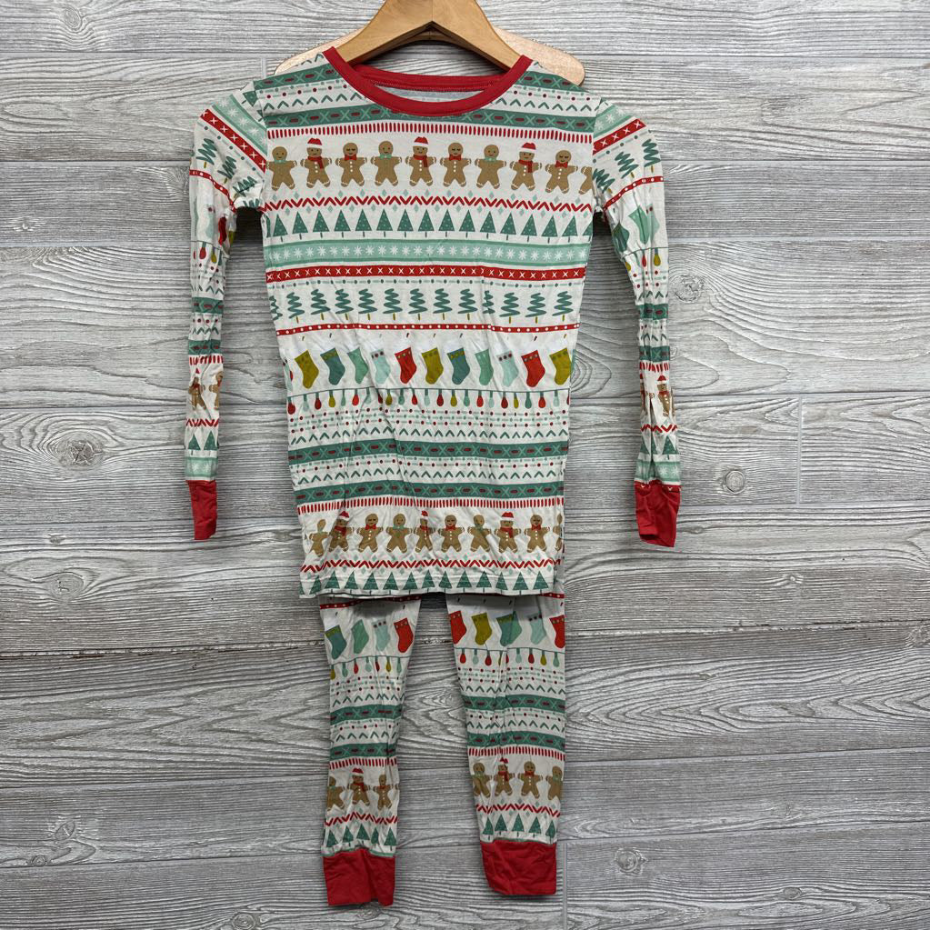 2 Pc LS Bamboo PJs Nordic Trees Gingerbread 9-10