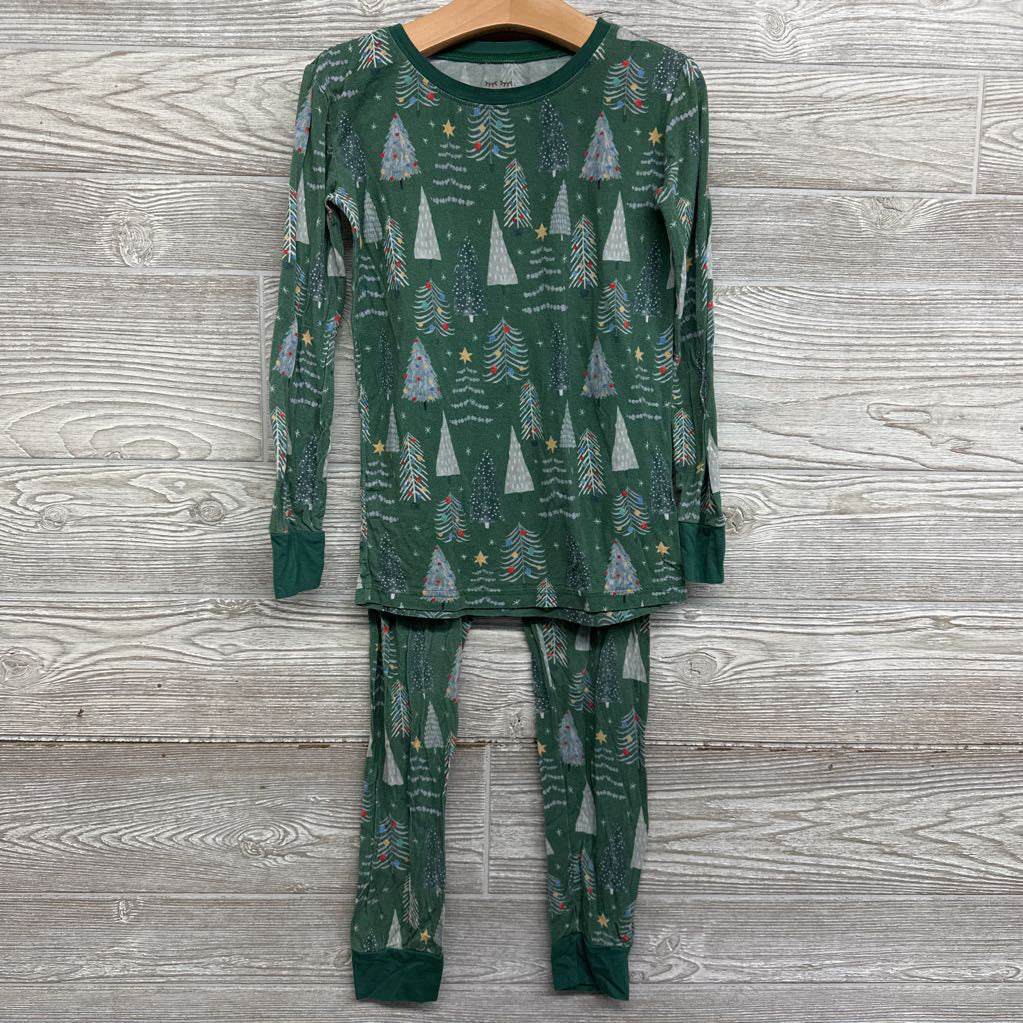 2 Pc LS Bamboo PJs Trees Stars 7-8*