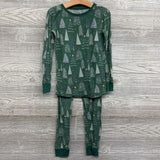 2 Pc LS Bamboo PJs Trees Stars 7-8*