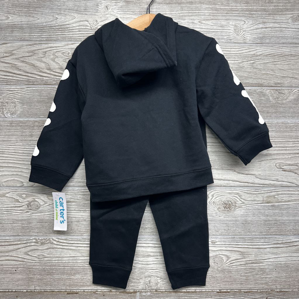 NEW Hoodie & Jogger Sweatpants Skeleton Candy 2T