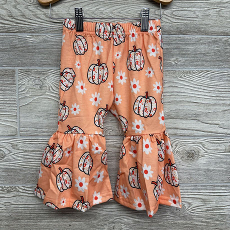 Crewneck Pumpkin Season & Bell Bottom Pants Flowers Pumpkins 18-24M