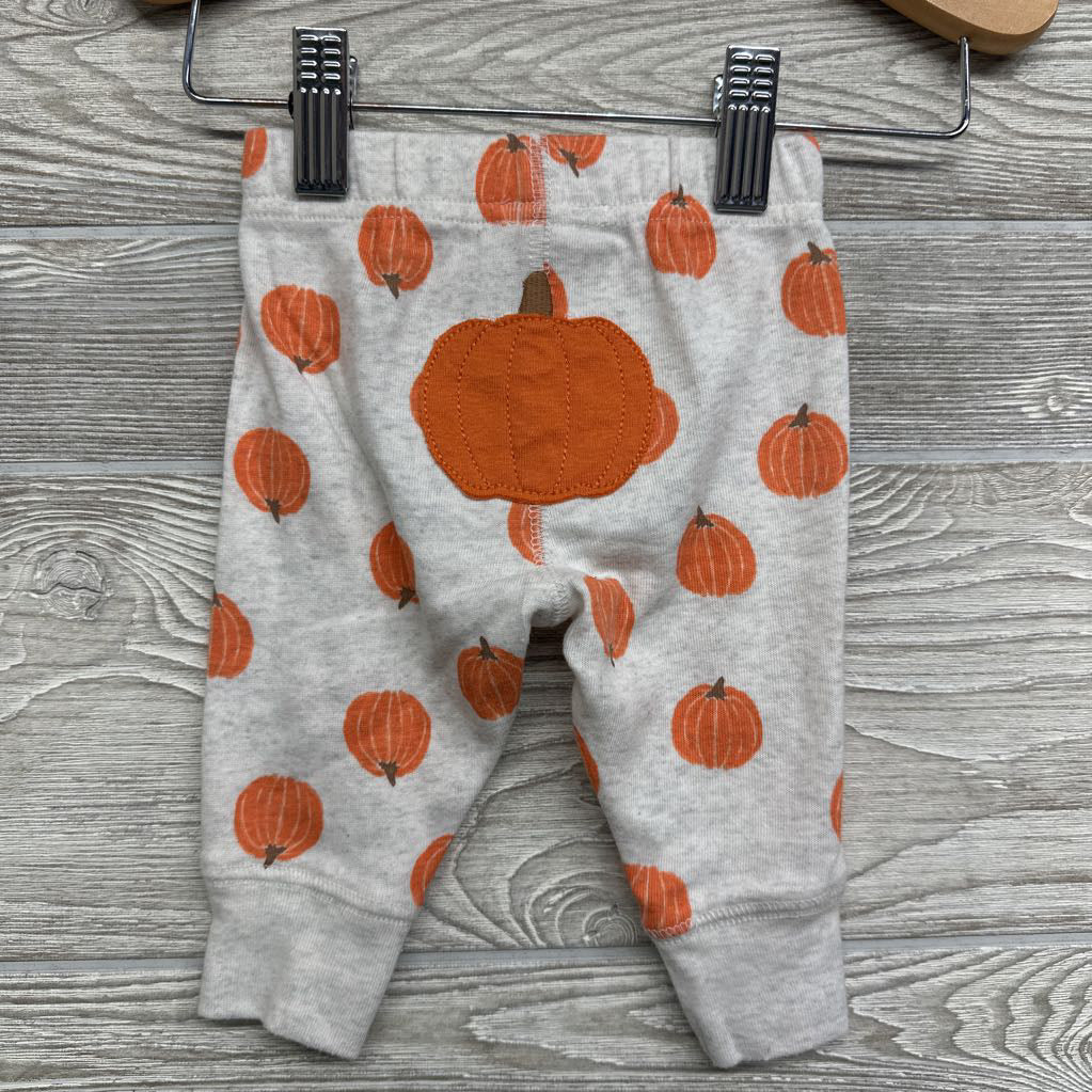 LS Bodysuit Hello Pumpkin & Pants Pumpkins 0-3M