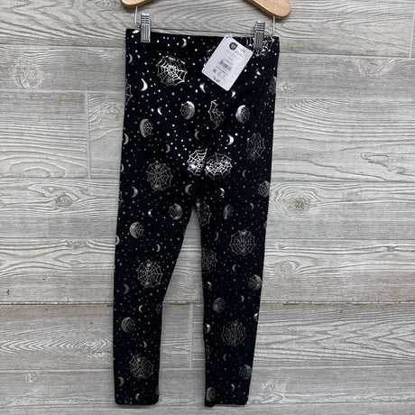 NEW Leggings Foil Spiderwebs Dots 7-8