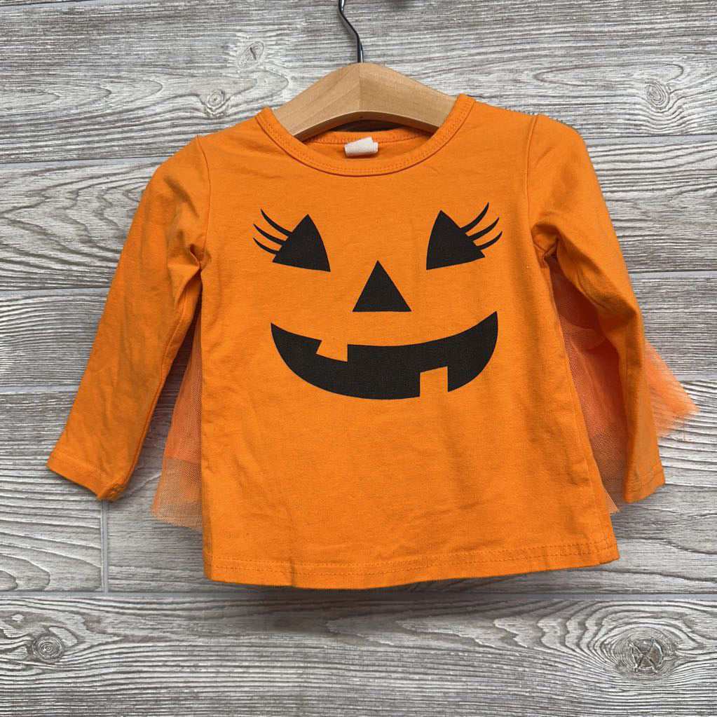 LS Shirt Pumpkin & Tulle Skirt 18-24M