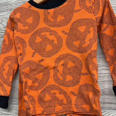 2 Pc LS PJs Dotted Pumpkins 4T