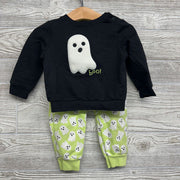 Crewneck Ghost Boo & French Terry Harem Pants Ghosts 12M
