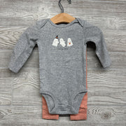 LS Bodysuit Little Boo & Pants Stripes 6M