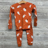2 Pc LS PJs Ghosts Candy 2T