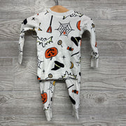 2 Pc LS PJ Pumpkins Witch Hats 12M