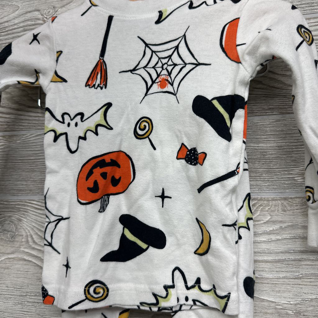 2 Pc LS PJ Pumpkins Witch Hats 12M