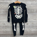 2 Pc LS PJs Skeleton Ghost 4T