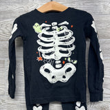2 Pc LS PJs Skeleton Ghost 4T