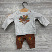 LS Shirt My First Turkey Day & Pants NB