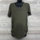 Henley Ribbed Shirt Large