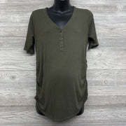 Henley Ribbed Shirt Large