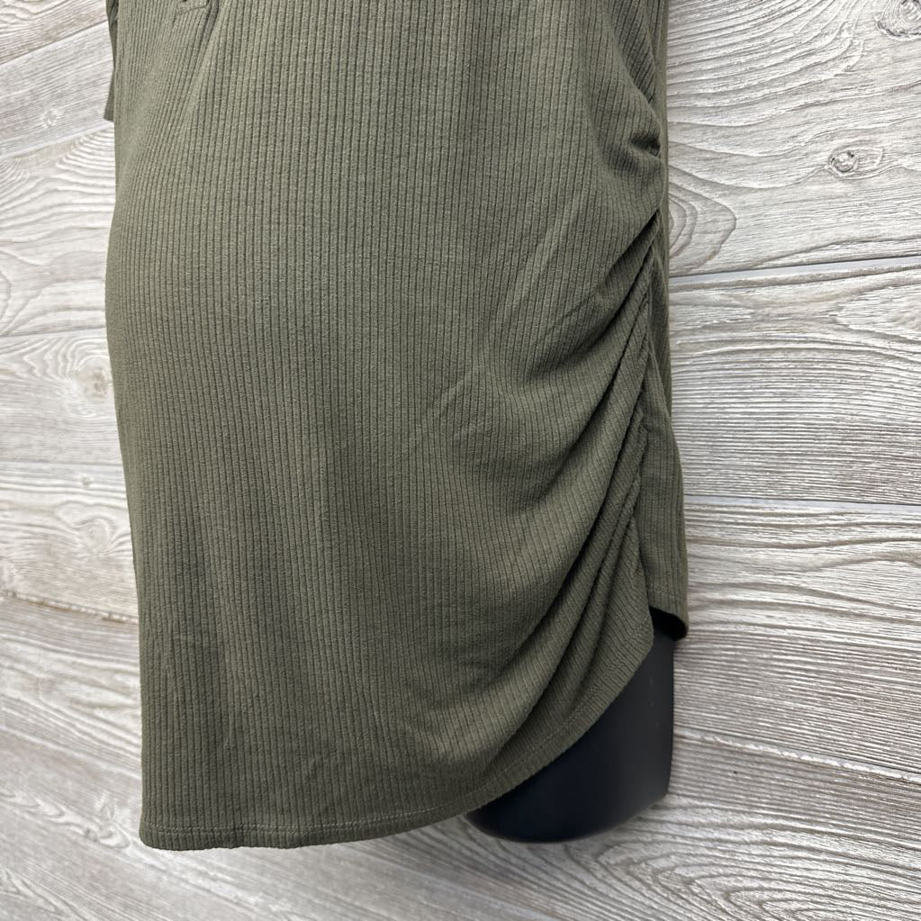 Henley Ribbed Shirt Large