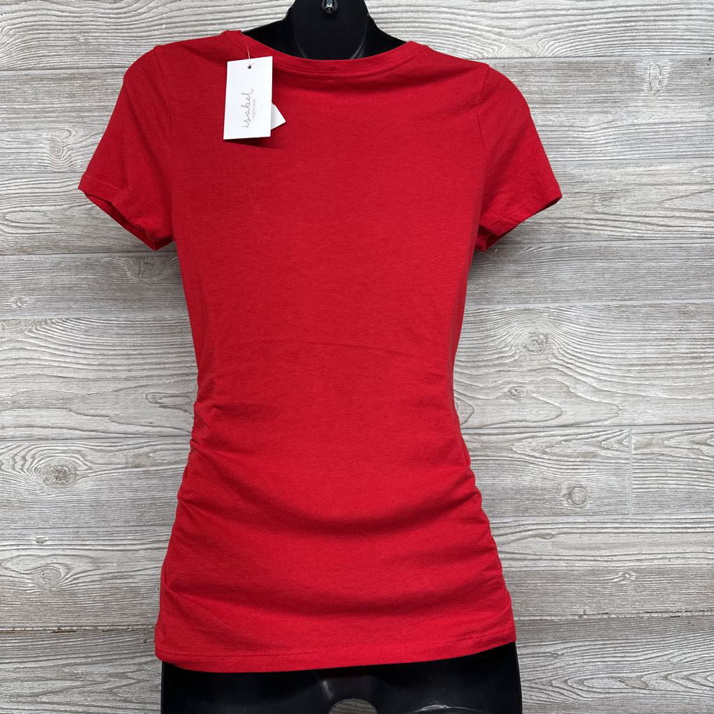 NEW Ruched V Neck Shirt XS
