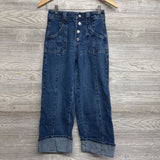 Wide Leg Jeans Button Fly 10
