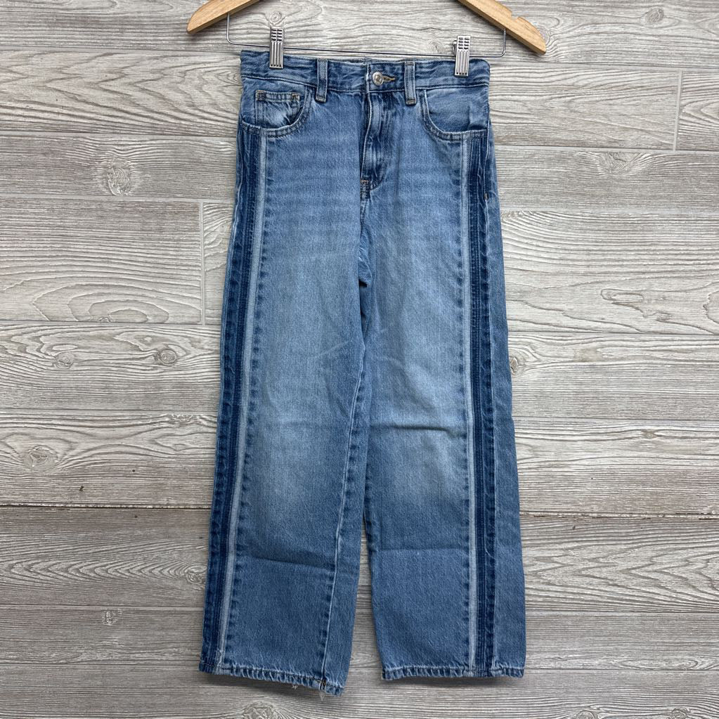 Two Tone Wide Leg Jeans 10