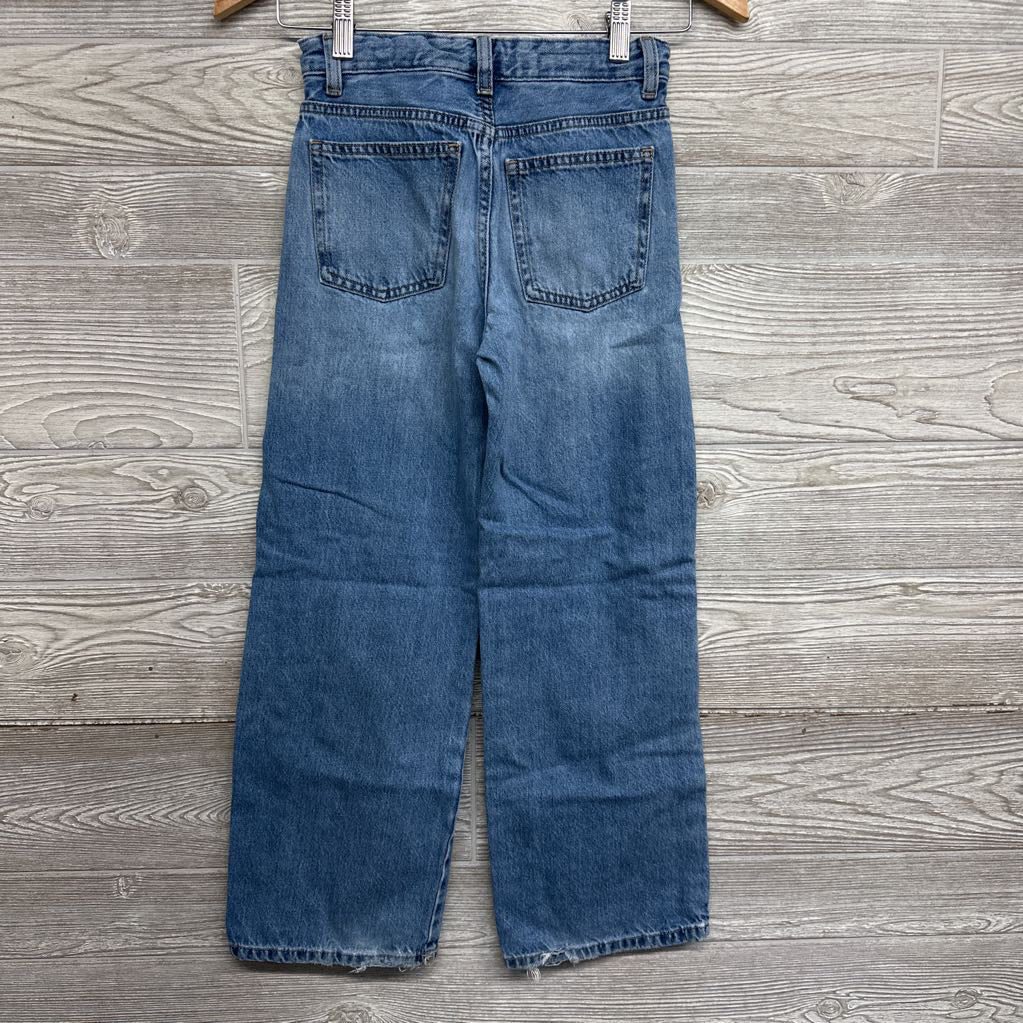 Two Tone Wide Leg Jeans 10