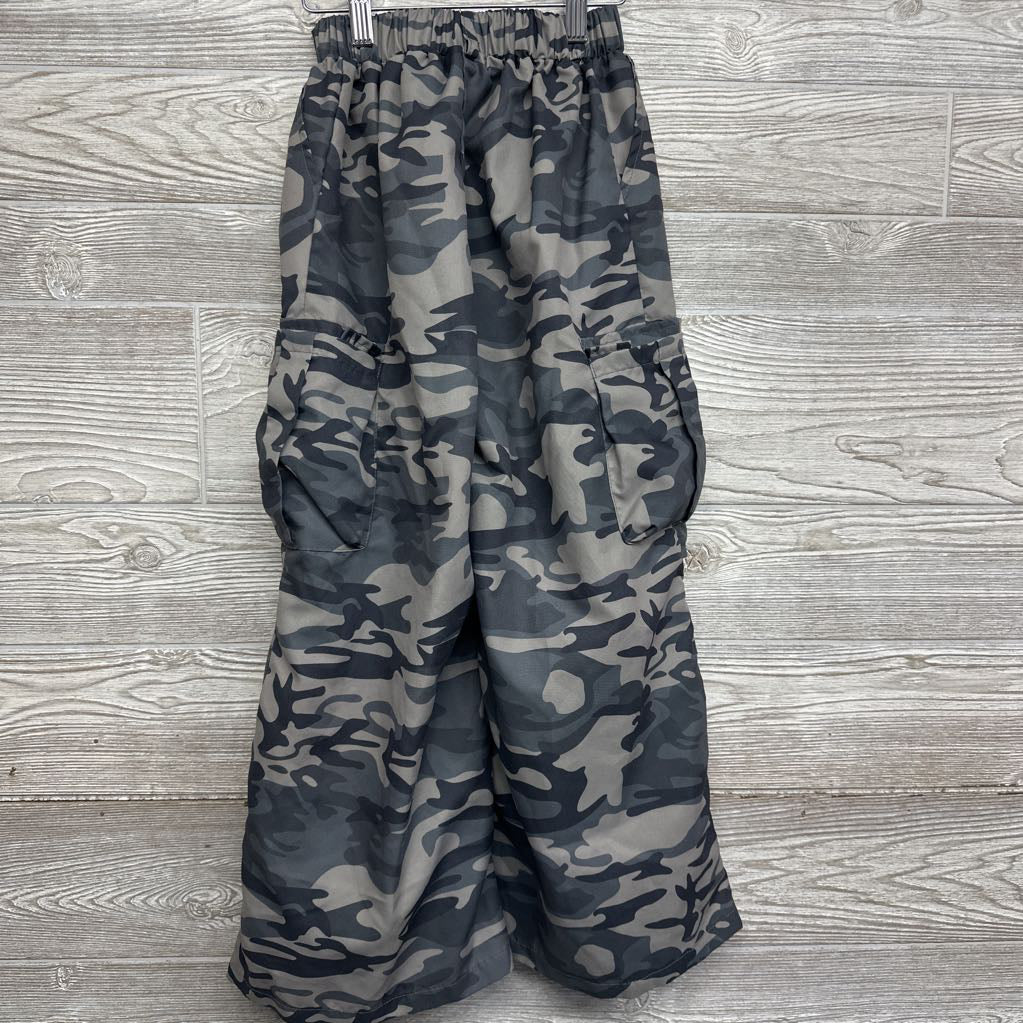 Camo Wide Leg Cargo Pants 8