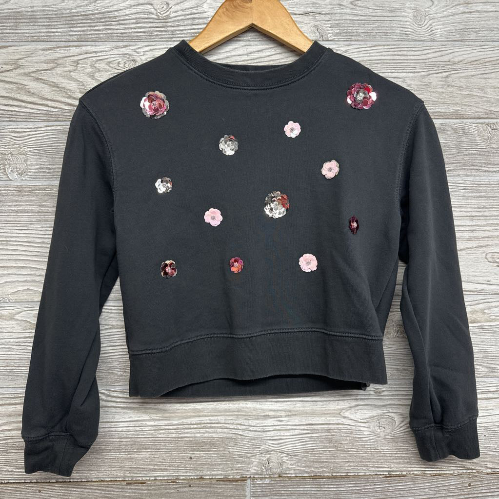 Crewneck Sequin Flowers 10-12