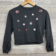 Crewneck Sequin Flowers 10-12