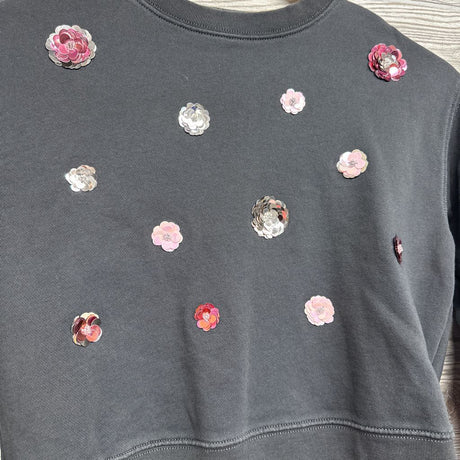 Crewneck Sequin Flowers 10-12
