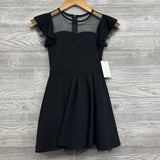 NEW Flutter Sleeve Twirl Dress Mesh Dots 7