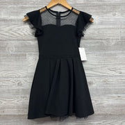 NEW Flutter Sleeve Twirl Dress Mesh Dots 7