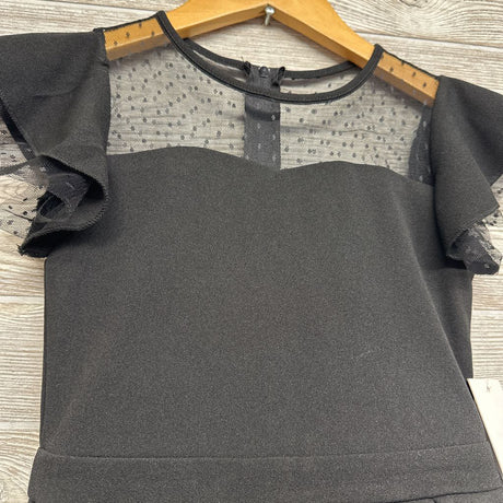 NEW Flutter Sleeve Twirl Dress Mesh Dots 7