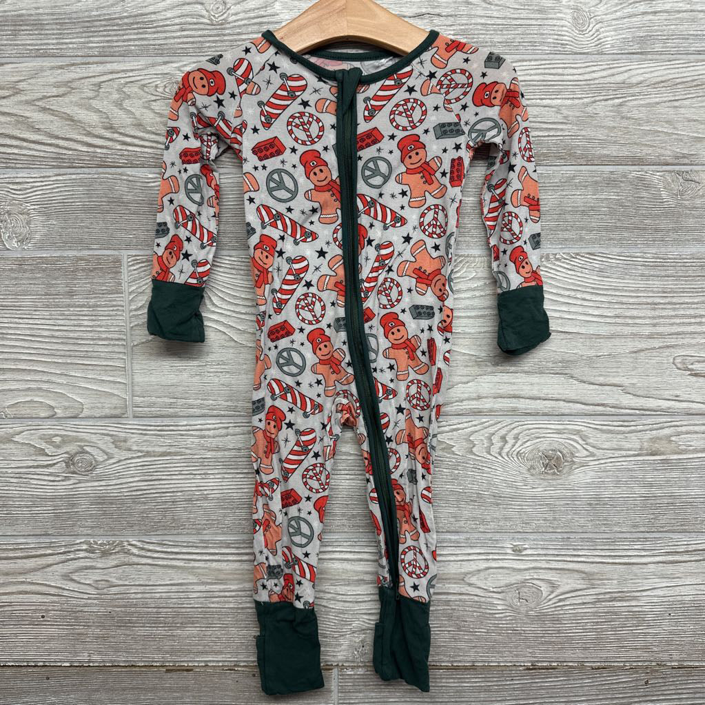 Bamboo Sleeper Gingerbread Peace Sign 6-12M