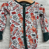 Bamboo Sleeper Gingerbread Peace Sign 6-12M