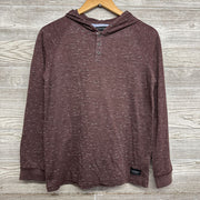 LS Henley Shirt W/ Hood 12-14