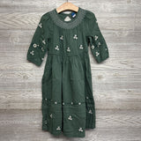 LS Smocked Dress Embroidered Flowers 5T
