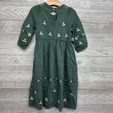 LS Smocked Dress Embroidered Flowers 5T