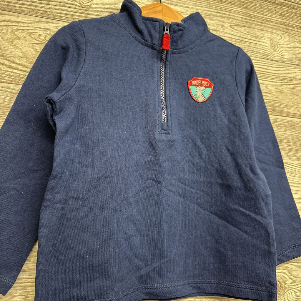 1/4 Zip Pullover Dinos Rock 3T