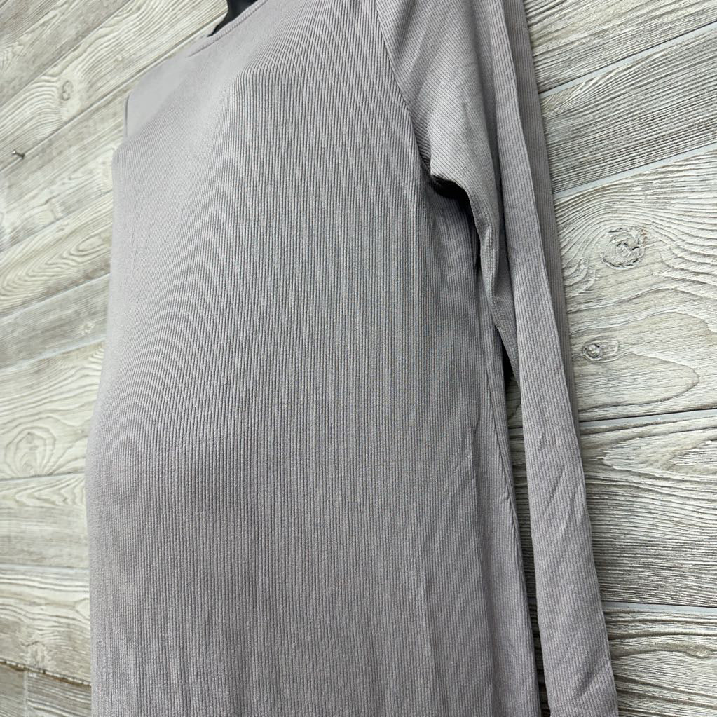 NEW LS Ribbed Bodycon Dress Large